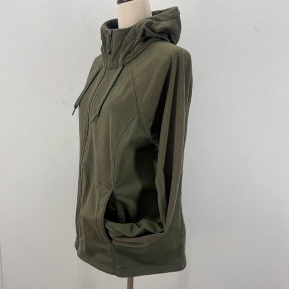 The North Face Women Fullzip Hoodie Green sz L Athletic Sporty Gorpcore Active - Picture 2 of 8